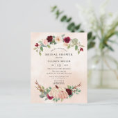 バジェットピーチブルガンディパンプキンス秋ブライダルシャワー (スタンド正面)