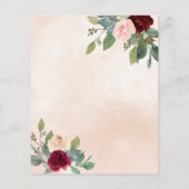 バジェットピーチブルガンディパンプキンス秋ブライダルシャワー (裏面)