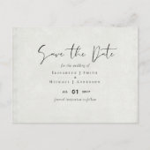 バジェットピーチ結婚グレイの水の色の救日付 ポストカード (正面)