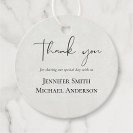 バジェットピーチ結婚グレイの水色 フェイバータグ