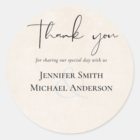 バジェットピーチ結婚グレイの水色 ラウンドシール (正面)