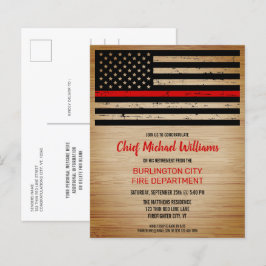 バジェットファイアマンファイアファイアファイターリタイアメント招待状