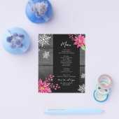 バジェットファミリークリスマスディナーメニュー チラシ (シングル)