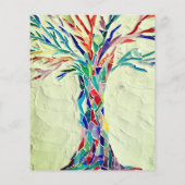 バジェットファミリーツリーファミリー懇親会グリーン招待状 (裏面)