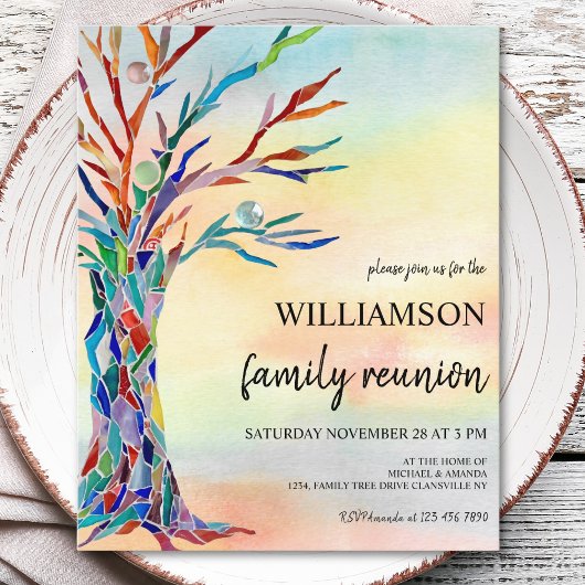 バジェットファミリーツリーファミリー懇親会招待状