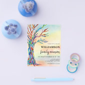 バジェットファミリーツリーファミリー懇親会招待状 チラシ (シングル)