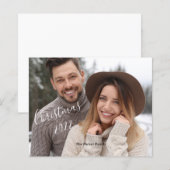 バジェットファミリーフォトクリスマスクリスマスカード2022 (正面/裏面)