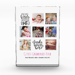 バジェットファミリーフォトコラージギフトグランドペアレントPa Ma フォトブロック