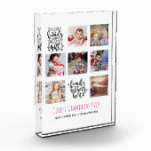 バジェットファミリーフォトコラージギフトグランドペアレントPa Ma フォトブロック (左)