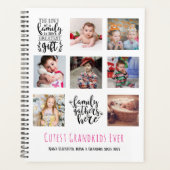 バジェットファミリーフォトコラージギフトグランドペアレントPa Ma プランナー手帳 (正面)