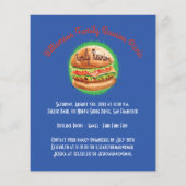 バジェットファミリー懇親会バーベキューピクニック招待状 (裏面)