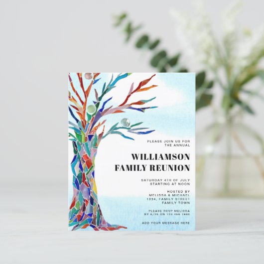 バジェットファミリー懇親会ファミリーツリー招待状 (スタンド正面)