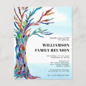 バジェットファミリー懇親会ファミリーツリー招待状 (正面)