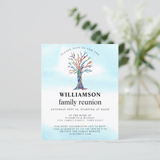 バジェットファミリー懇親会ファミリーツリー招待状 (スタンド正面)