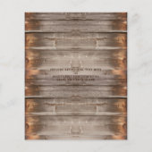 バジェットファミリー懇親会BBQウ素朴ッド招待状 (裏面)