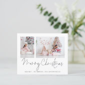 バジェットファミリー2写真スクリプトメリークリスマスカード (スタンド正面)