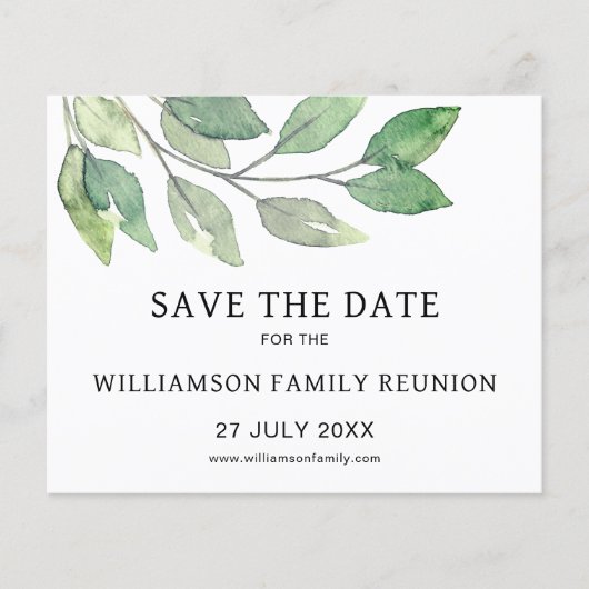 バジェットファミリ懇親会セーブ・ザ・デート案内 (正面)