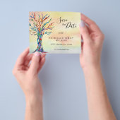 バジェットファミリ懇親会セーブ・ザ・デート案内 チラシ (手)