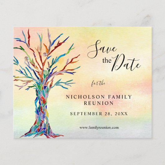 バジェットファミリ懇親会セーブ・ザ・デート案内 チラシ (正面)