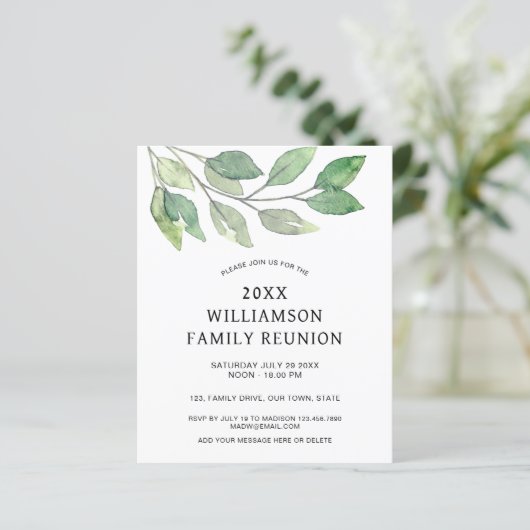 バジェットファミリ懇親会招待状 (スタンド正面)