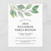 バジェットファミリ懇親会招待状 チラシ (正面)