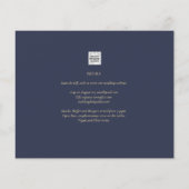 バジェットファンゴウスターリーナイトウェディングQR招待 チラシ (裏面)