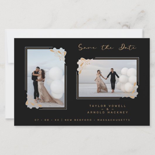 バジェットファンシーゴールデンミニマリストの枝2枚の写真 (正面)