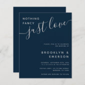 バジェットファンシーNothing Just Love結婚式招待状 (正面/裏面)