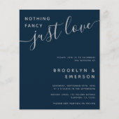 バジェットファンシーNothing Just Love結婚式招待状 (正面)
