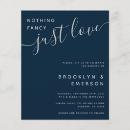 バジェットファンシーNothing Just Love結婚式招待状