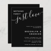 バジェットファンシーNothing Just Love結婚式招待状 (正面/裏面)