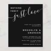 バジェットファンシーNothing Just Love結婚式招待状 (正面)