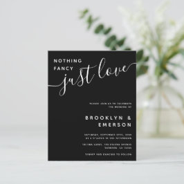 バジェットファンシーNothing Just Love結婚式招待状