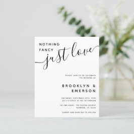 バジェットファンシーNothing Just Love結婚式招待状