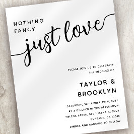 バジェットファンシーNothing Just Love結婚式招待状
