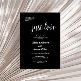 バジェットファンシーNothing Just Love結婚式招待状
