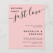 バジェットファンシーNothing Just Love結婚式招待状 (正面)