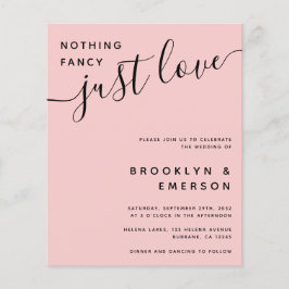 バジェットファンシーNothing Just Love結婚式招待状
