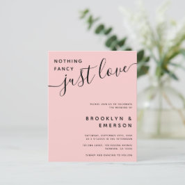 バジェットファンシーNothing Just Love結婚式招待状