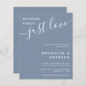バジェットファンシーNothing Just Love結婚式招待状 (正面/裏面)
