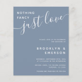 バジェットファンシーNothing Just Love結婚式招待状 (正面)