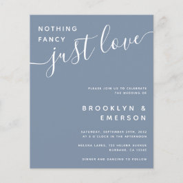 バジェットファンシーNothing Just Love結婚式招待状