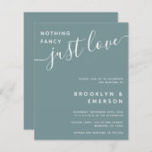 バジェットファンシーNothing Just Love結婚式招待状 (正面/裏面)