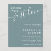 バジェットファンシーNothing Just Love結婚式招待状 (正面)