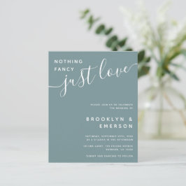 バジェットファンシーNothing Just Love結婚式招待状