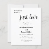 バジェットファンシーNothing Just Love結婚式招待状 (正面)