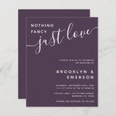 バジェットファンシーNothing Just Love結婚式招待状 (正面/裏面)