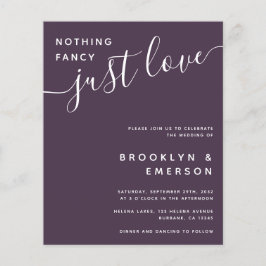 バジェットファンシーNothing Just Love結婚式招待状