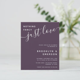 バジェットファンシーNothing Just Love結婚式招待状