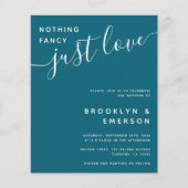 バジェットファンシーNothing Just Love結婚式招待状 (正面)